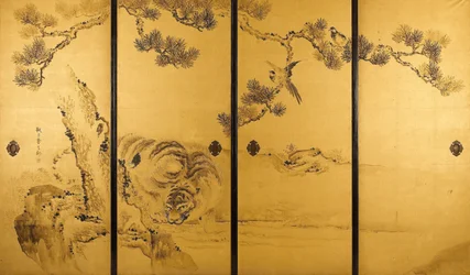 Fusuma - Tiger und Drache